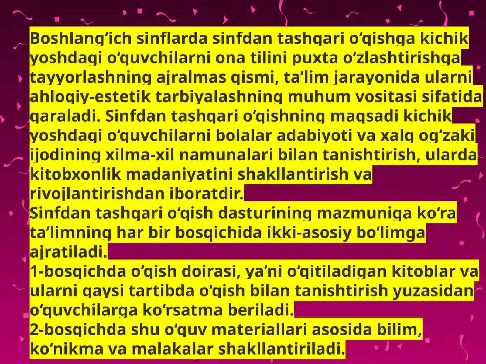 o’quvchilarning darsdan tashqari faoliyatini tashkil etish 3