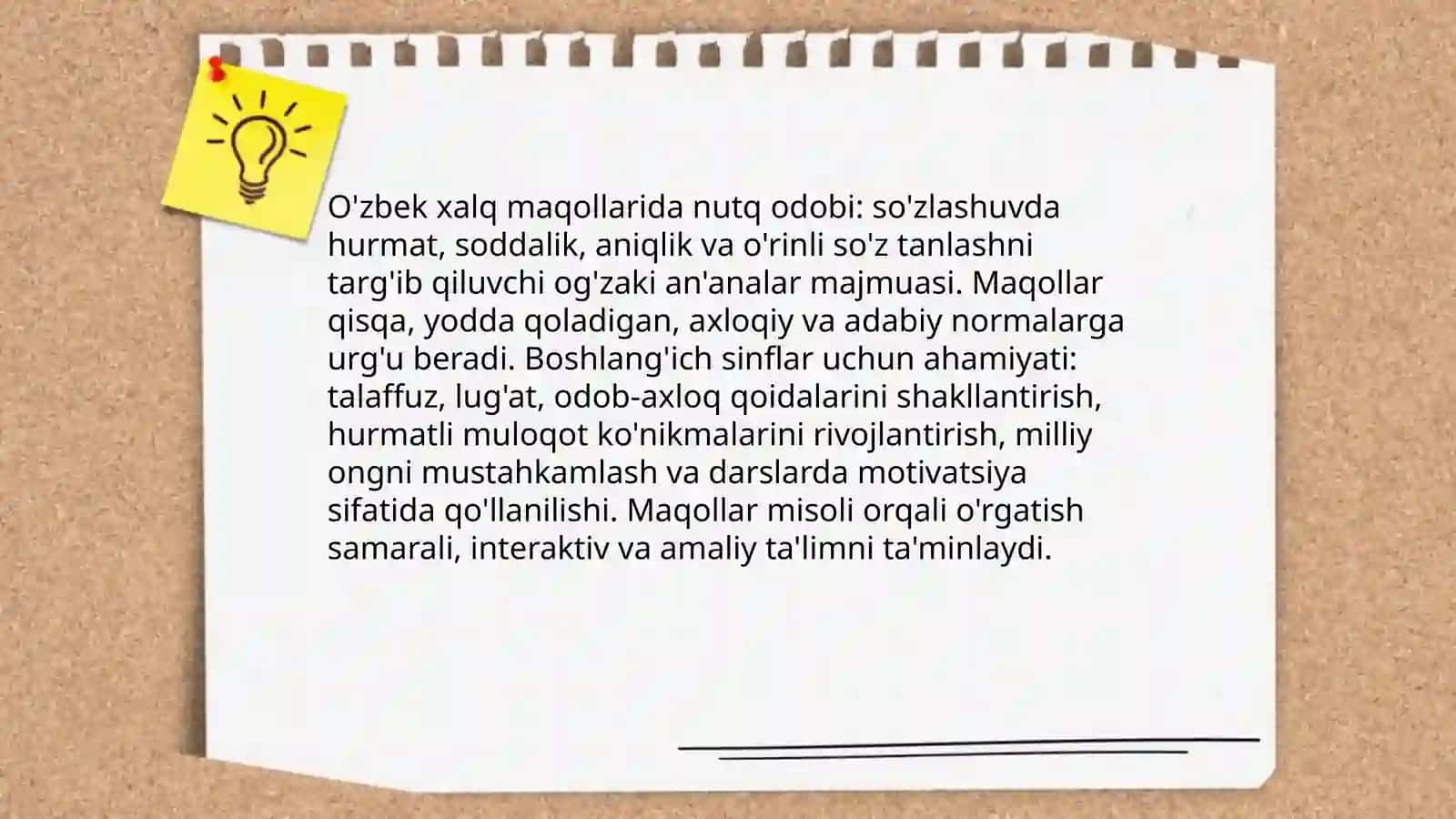O'zbek xalq maqollari va nutq ma'daniyati 3