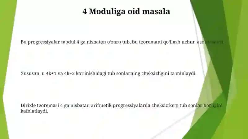 Dirixle teoremasi 3