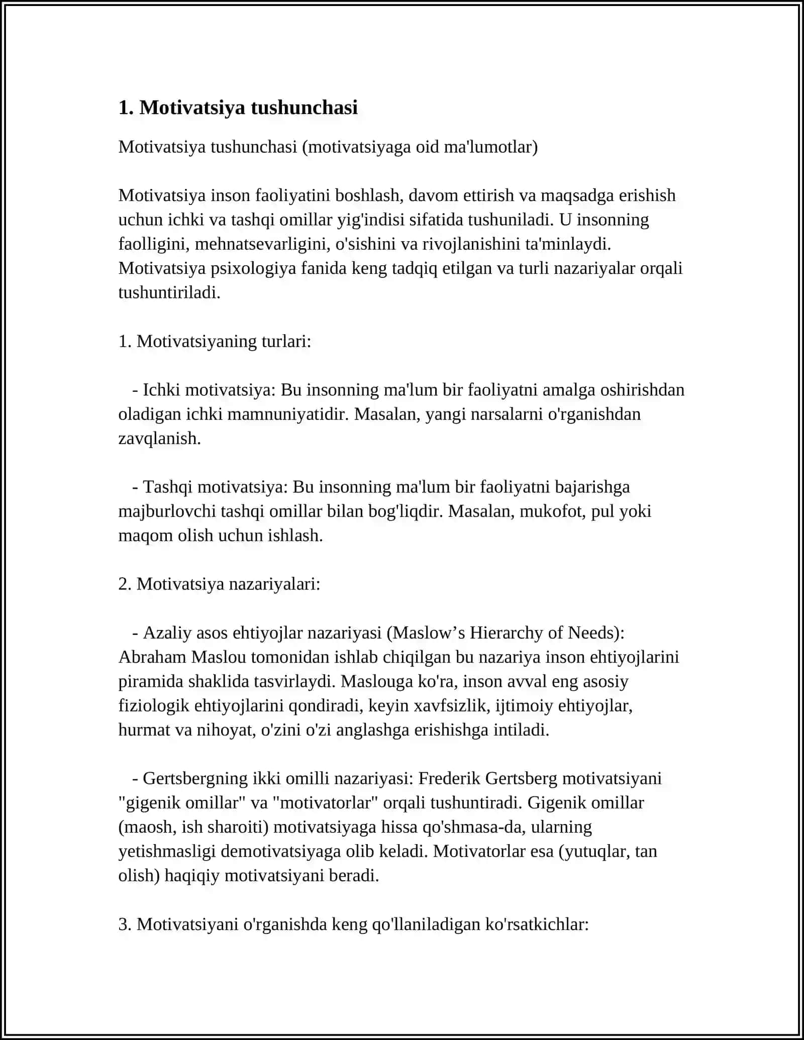 MOTIVATSIYA DIAGNOSTIKASI 3