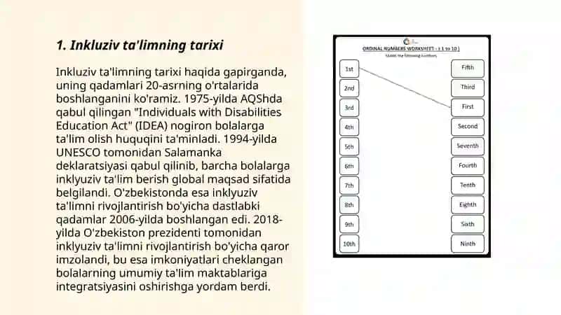 Inkluziv Ta'lim: Sabablari va Ehtiyojlarining Bosqichlari 3