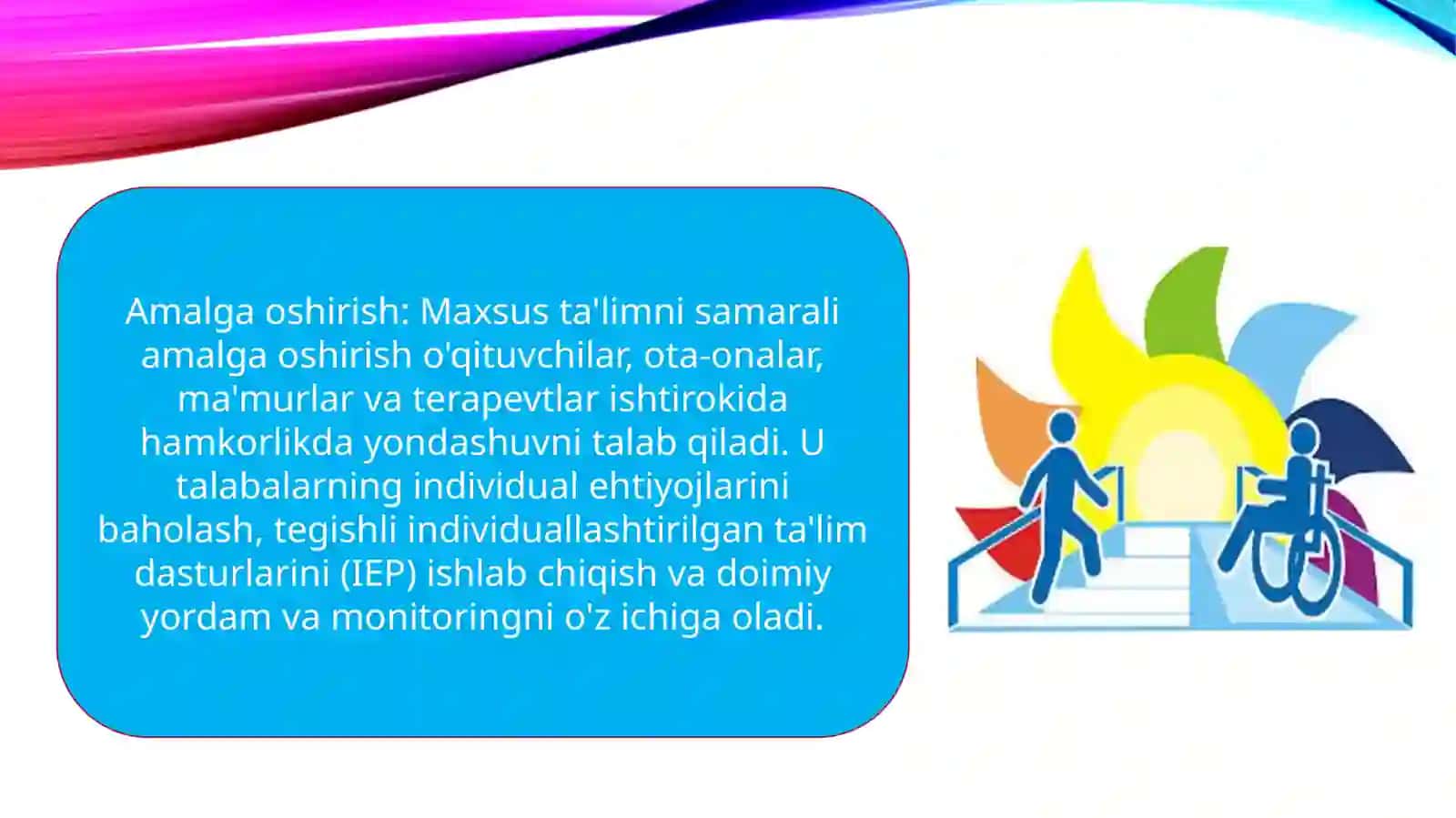 Alohida yordamga muhtoj bolalarning inklyuziv taʼlimni yangi taʼlimiy amaliyot sifatida. 3