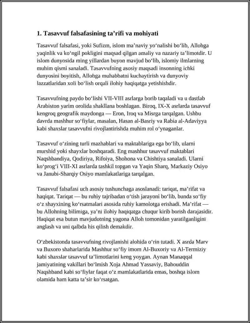 TASAVVUF FALSAFASI VA UNING ASOSIY GʻOYASI 3