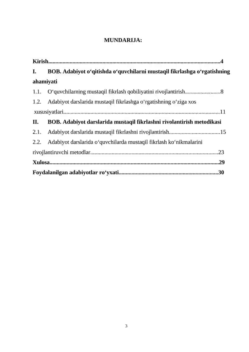 Adabiyot darslarida oʻquvchilarning mustaqil fikrlashga oʻrgatishda taʼlim metodlarining oʻrni 3