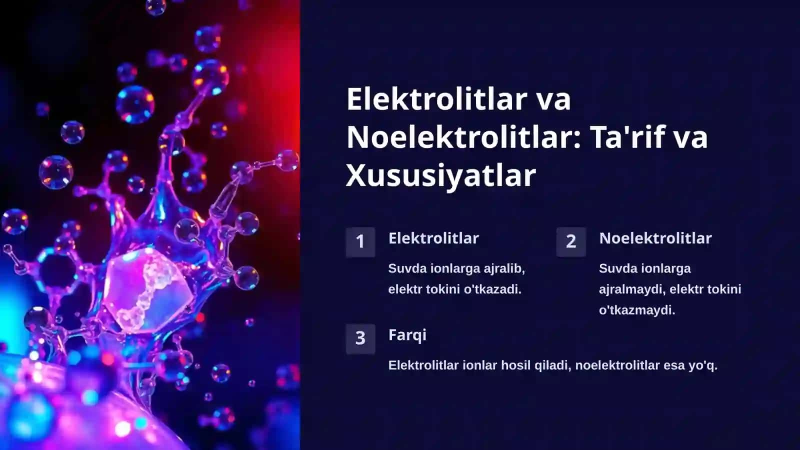 Organizmning Biologik Suyuqliklari: Eritmalar Nazariyasi 3