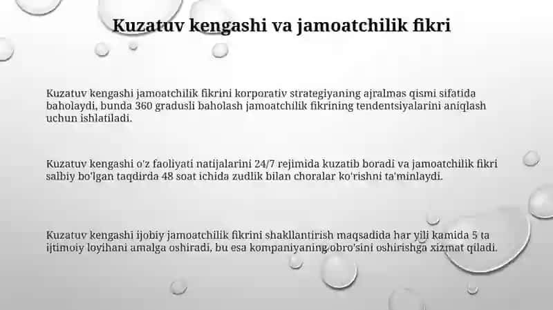 Kuzatuv kengashi va jamoatchilik bilan aloqalar strategiyasi 3