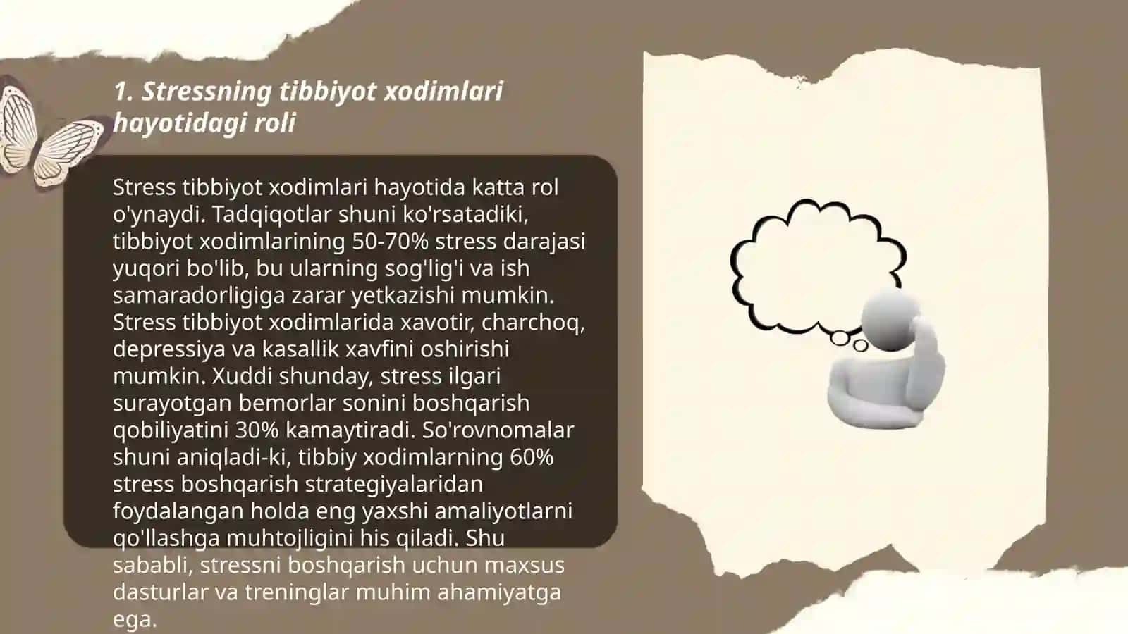 Tibbiyot xodimlarida emotsional holatlarning oʻziga xosligi: stress va uning bosqichlari, bartaraf etish yoʻllari 3