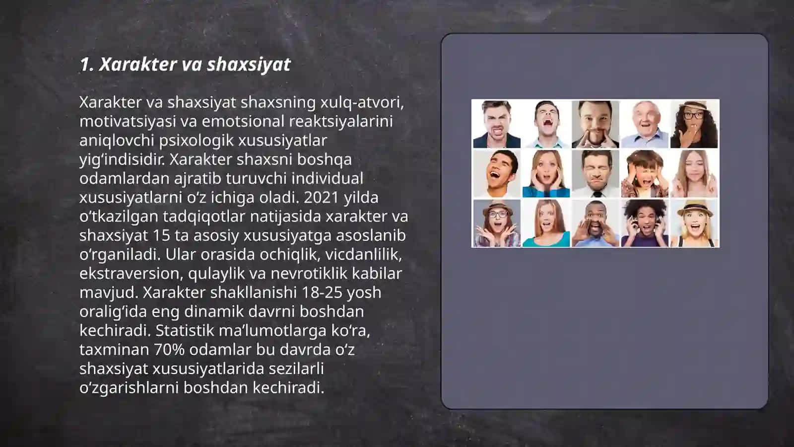 Xarakter va shaxsiyat 3