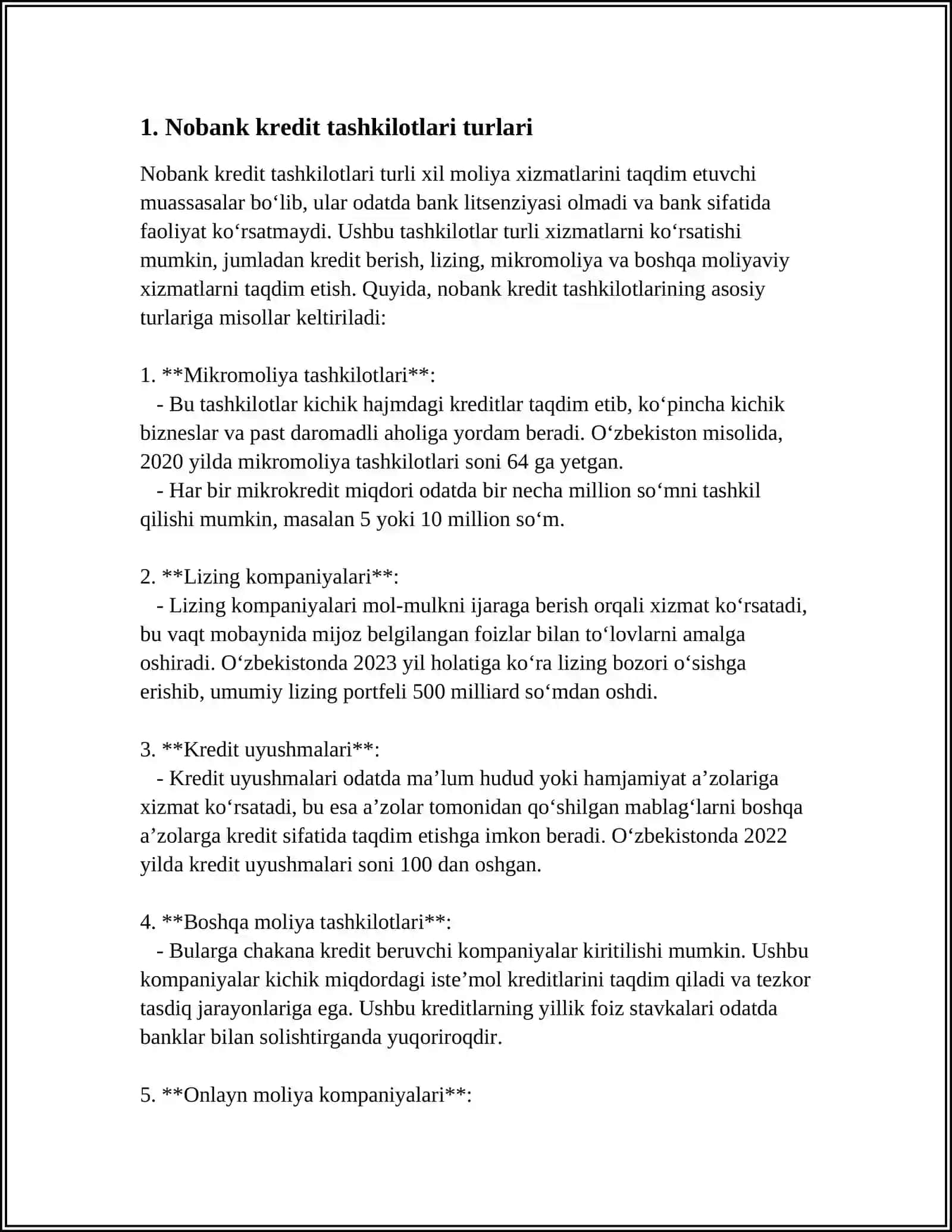 Mikromoliya tashkilotlari faoliyati 3