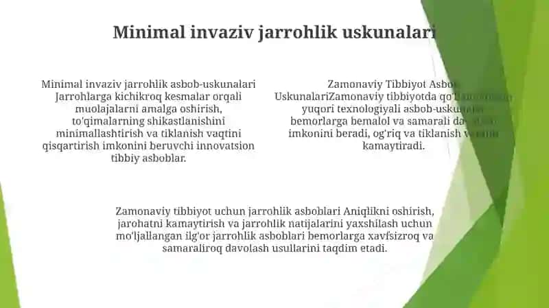 Zamonaviy Tibbiyot Asbob Uskunalari 3