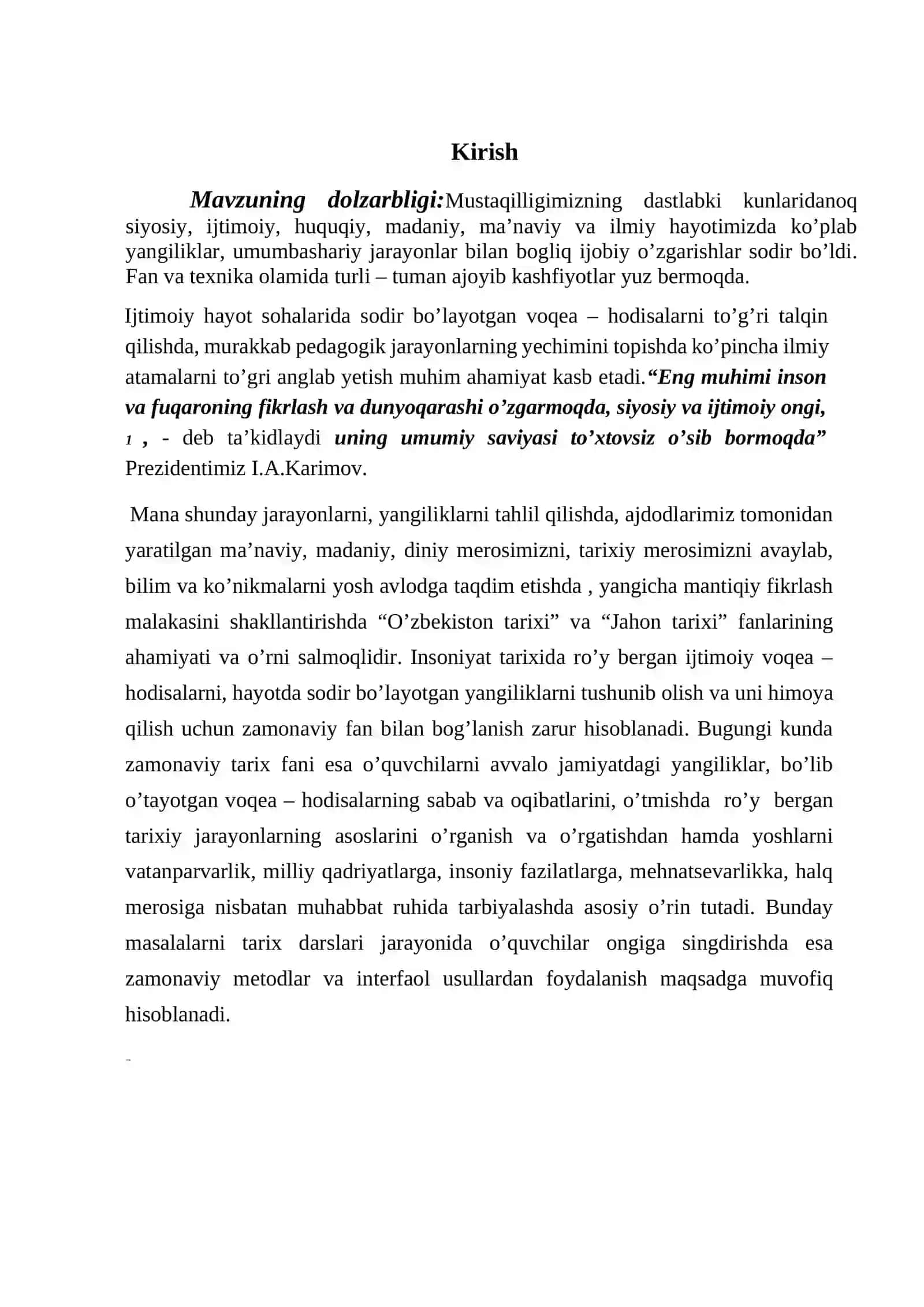 O‘ZBEKISTON TARIXI DARSLARINI TASHKIL ETISHDA INTERFAOL USULLAR 3
