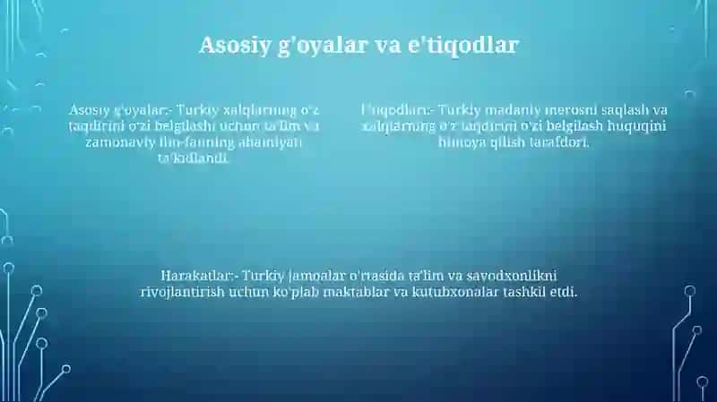 Milliy Davlatchilikni Barpo Etishdagi Harakatlar: Jadidchilik 3