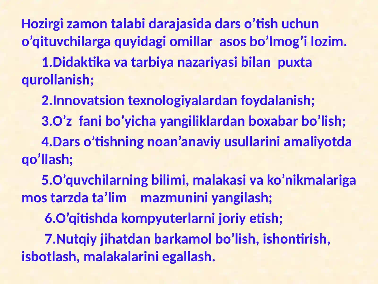 Dars ta’limini tashkil etishning asosiy shakllari 3