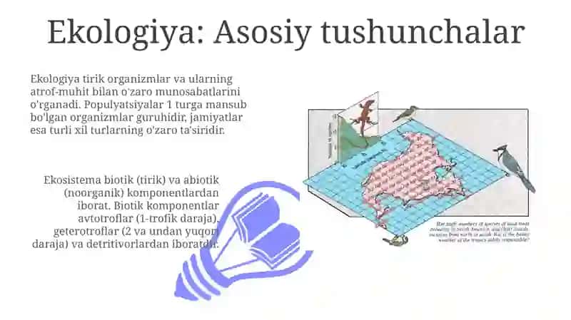 Ekologiya. Odam ekologik omil. Biosfera va uning muammolari 3