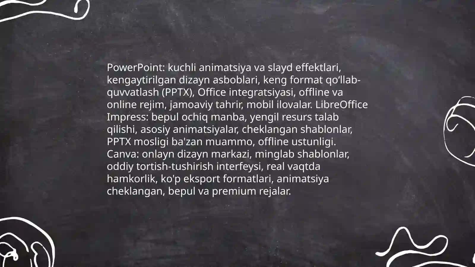 PowerPoint, LibreOffice Impress, Canva 3