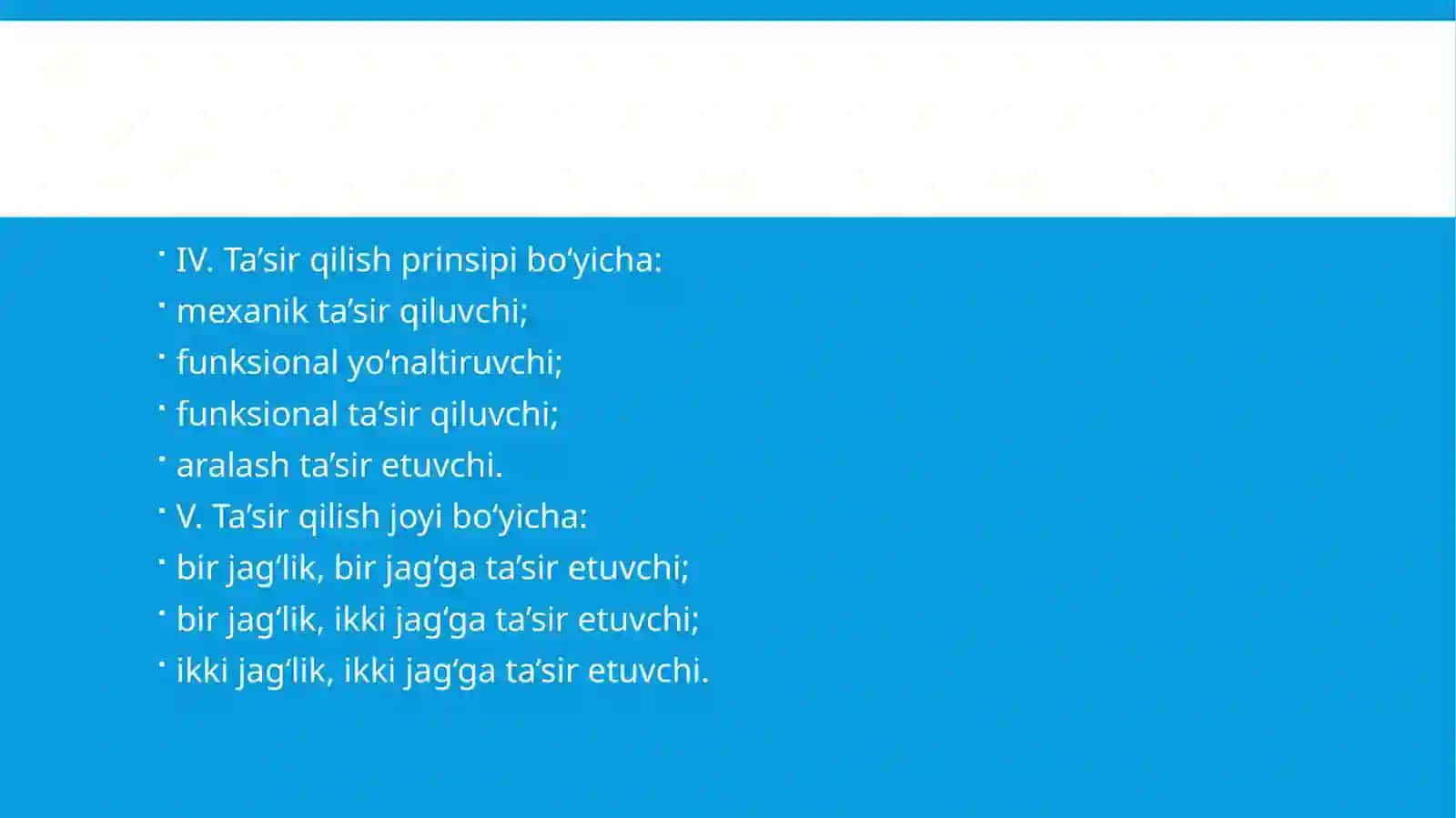 Ortodontiyada apparatlar bilan davolash usullari ortondik apparatlar tasnifi.mexanik ta'sir qiluvchi apparatlar. 3