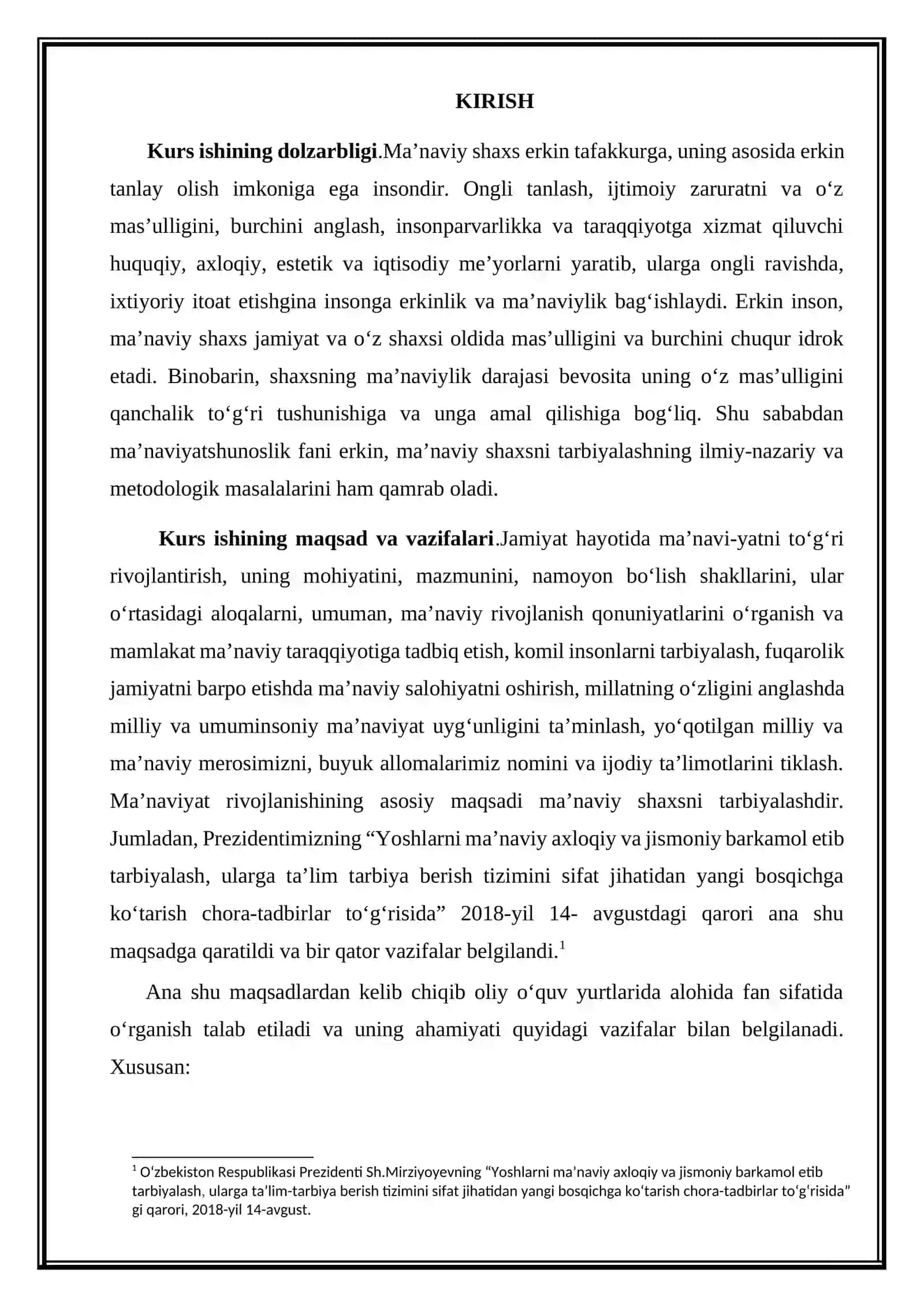 Ma’naviyatning tamal toshini tashkil etuvchi qadriyatlar va ularning mehnat bilan bog‘liqligi 3