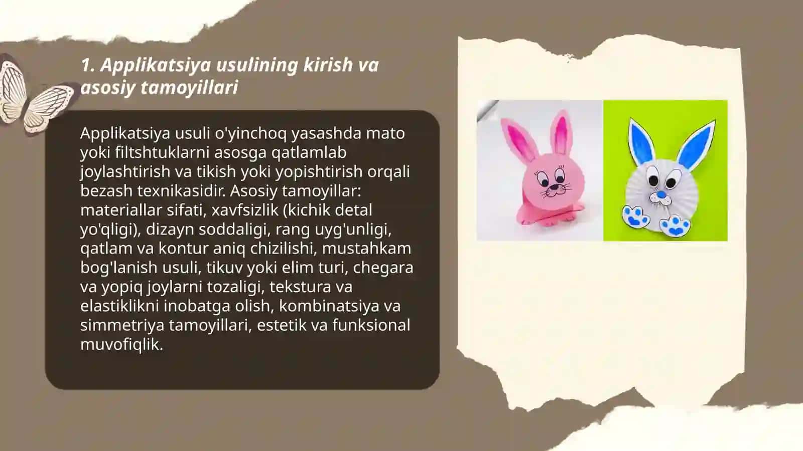 Applikatsiya usulida o'yinchoqlar yasash 3