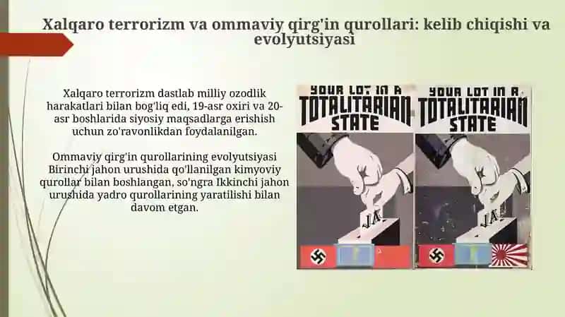 Xalqaro terrorizm va ommaviy qirg'in qurollari 3