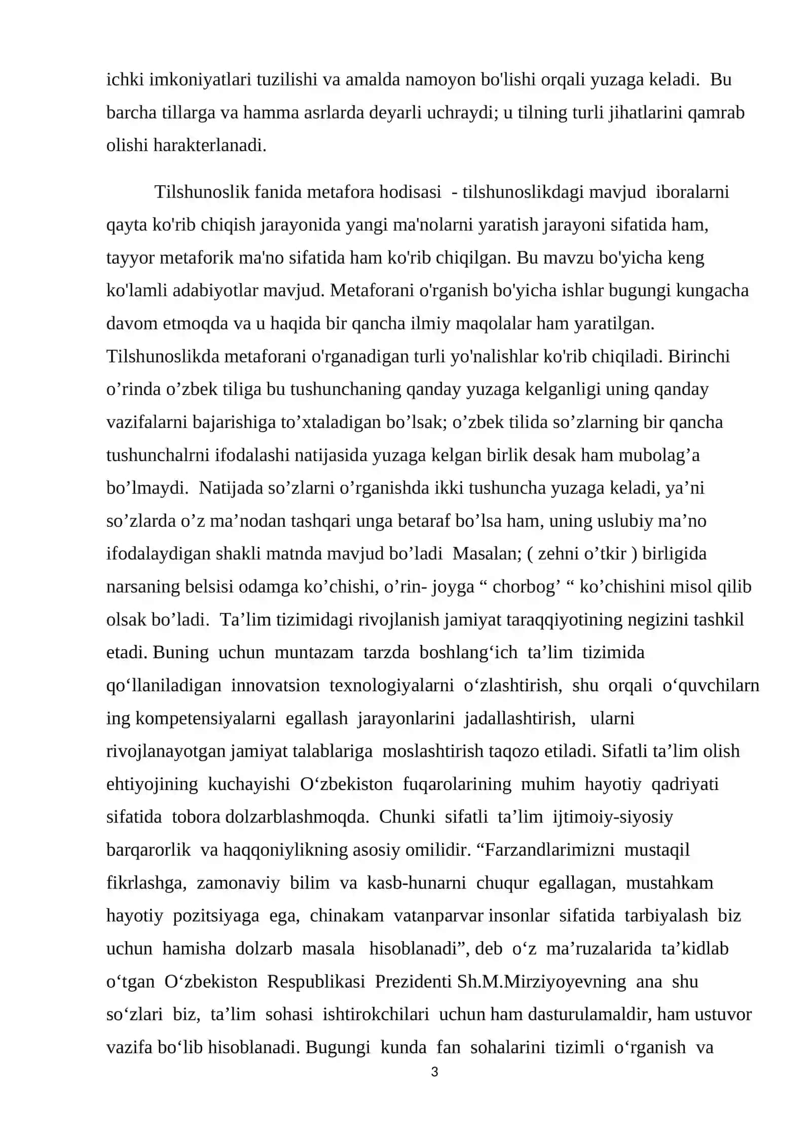 O’zbek tilshunosligida metafora hodisasining ishlatilish ahamiyati 3