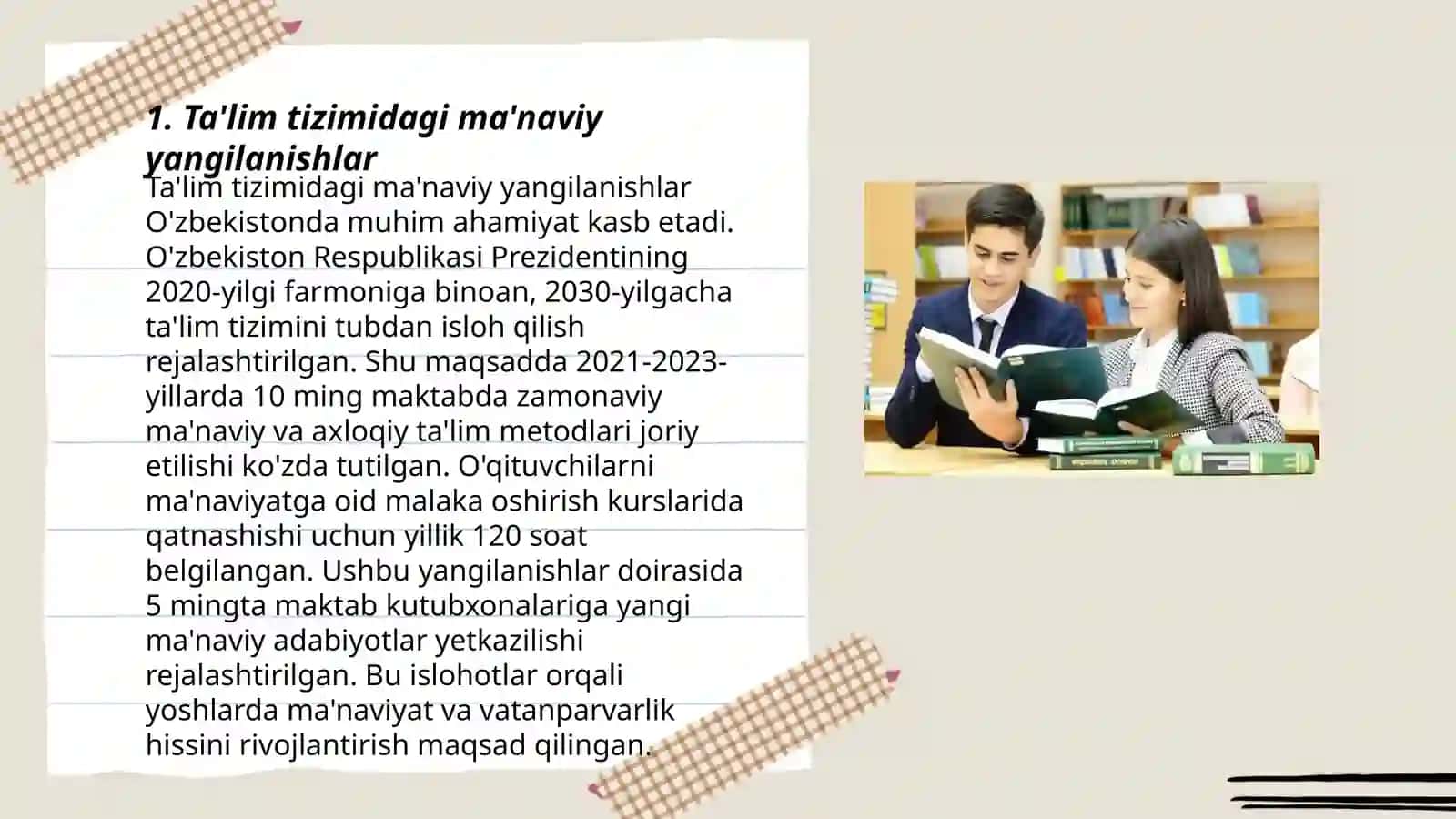 Ta'lim tizimidagi ma'naviy yangilanishlar 3