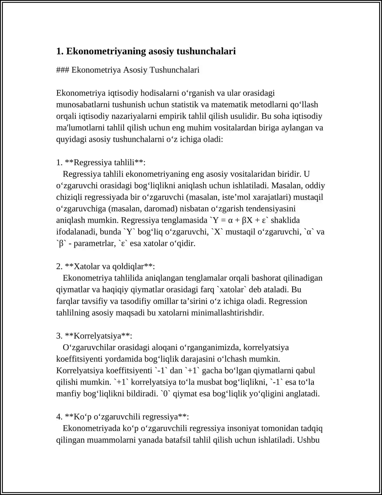 AMALIY EKONOMETRIK MODELLAR 3