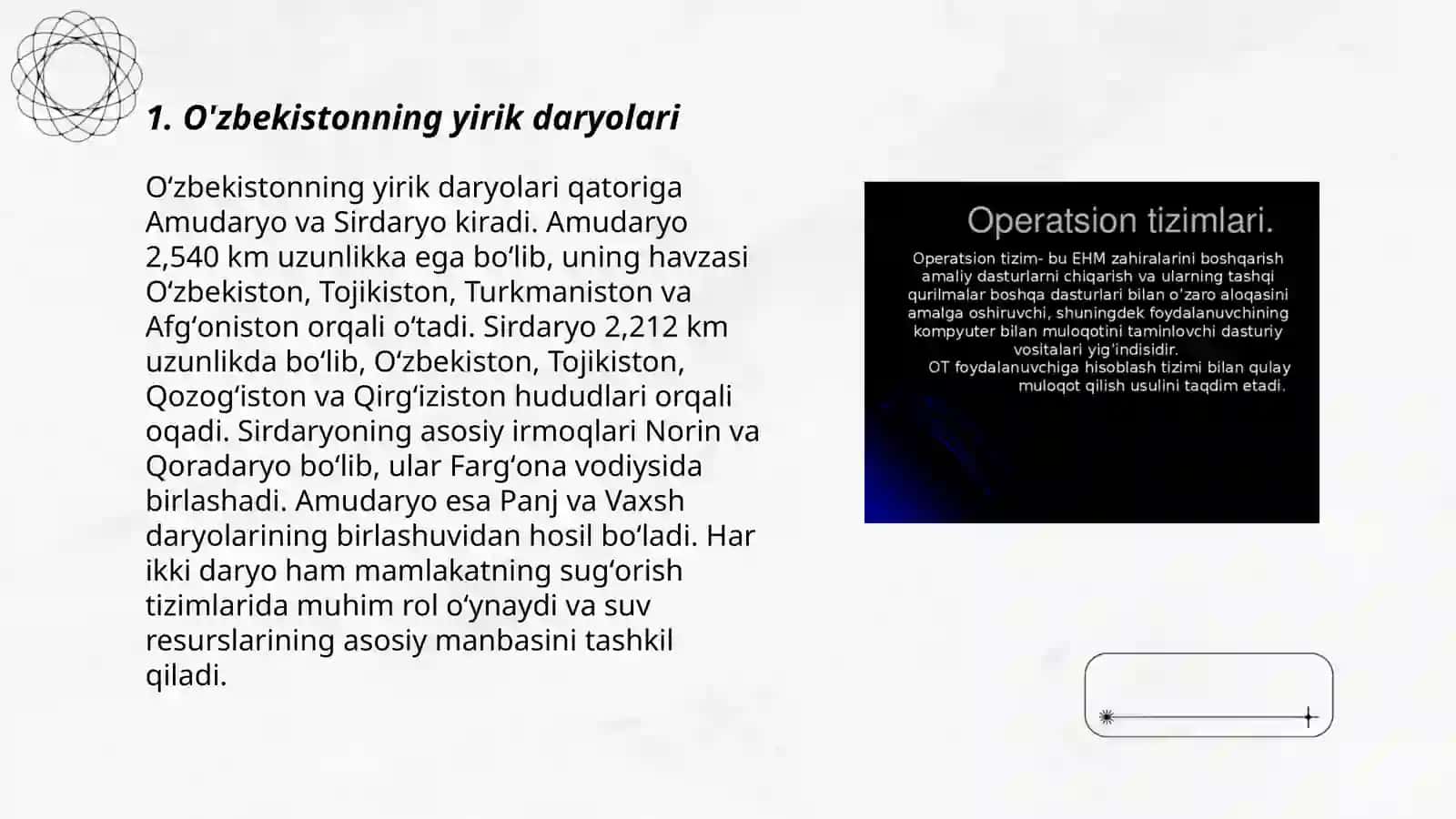 Òzbekistondagi yirik daryolar va ularning gidrologik xarekteristikalari 3