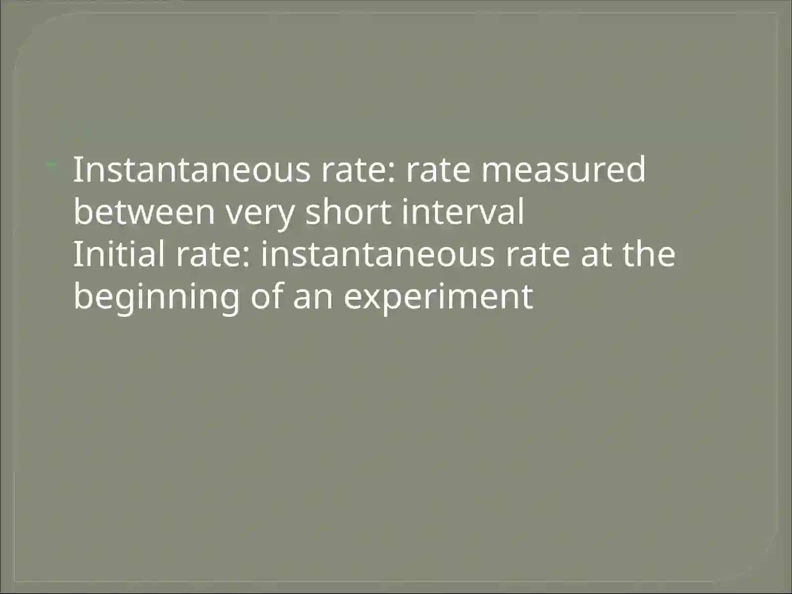 Reaction Rate 3