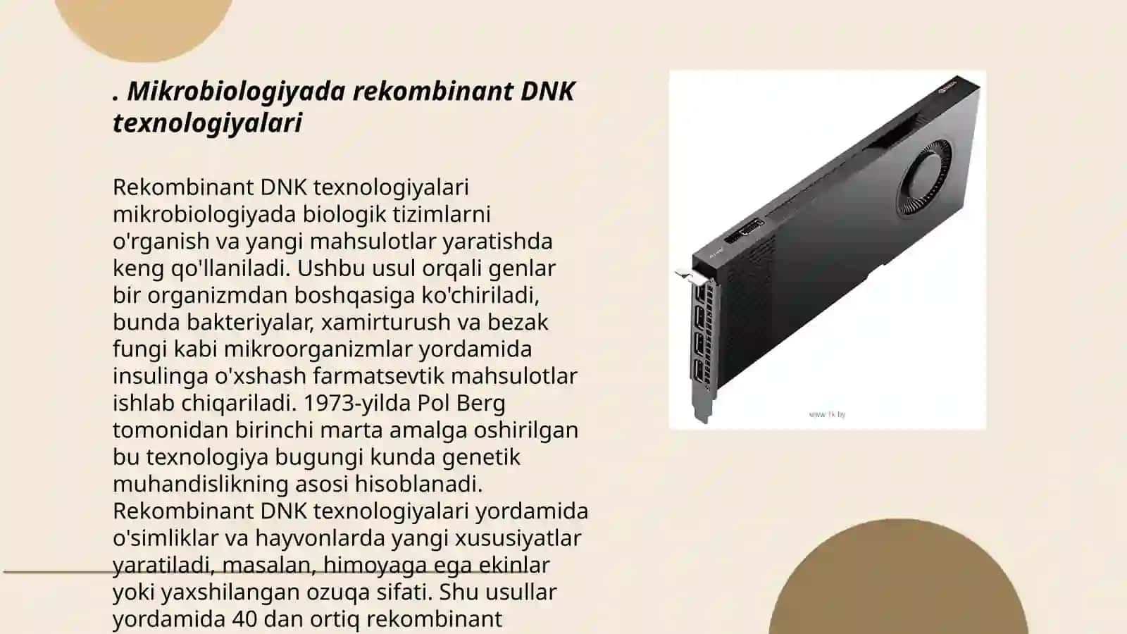 Mikroorganizmlarni gen muhandisligida qoʻllanilishi 3
