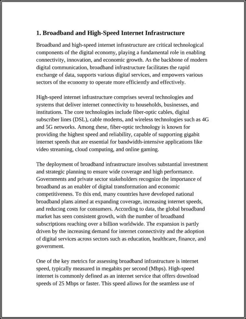 Broadband and High-Speed Internet Infrastructure 3