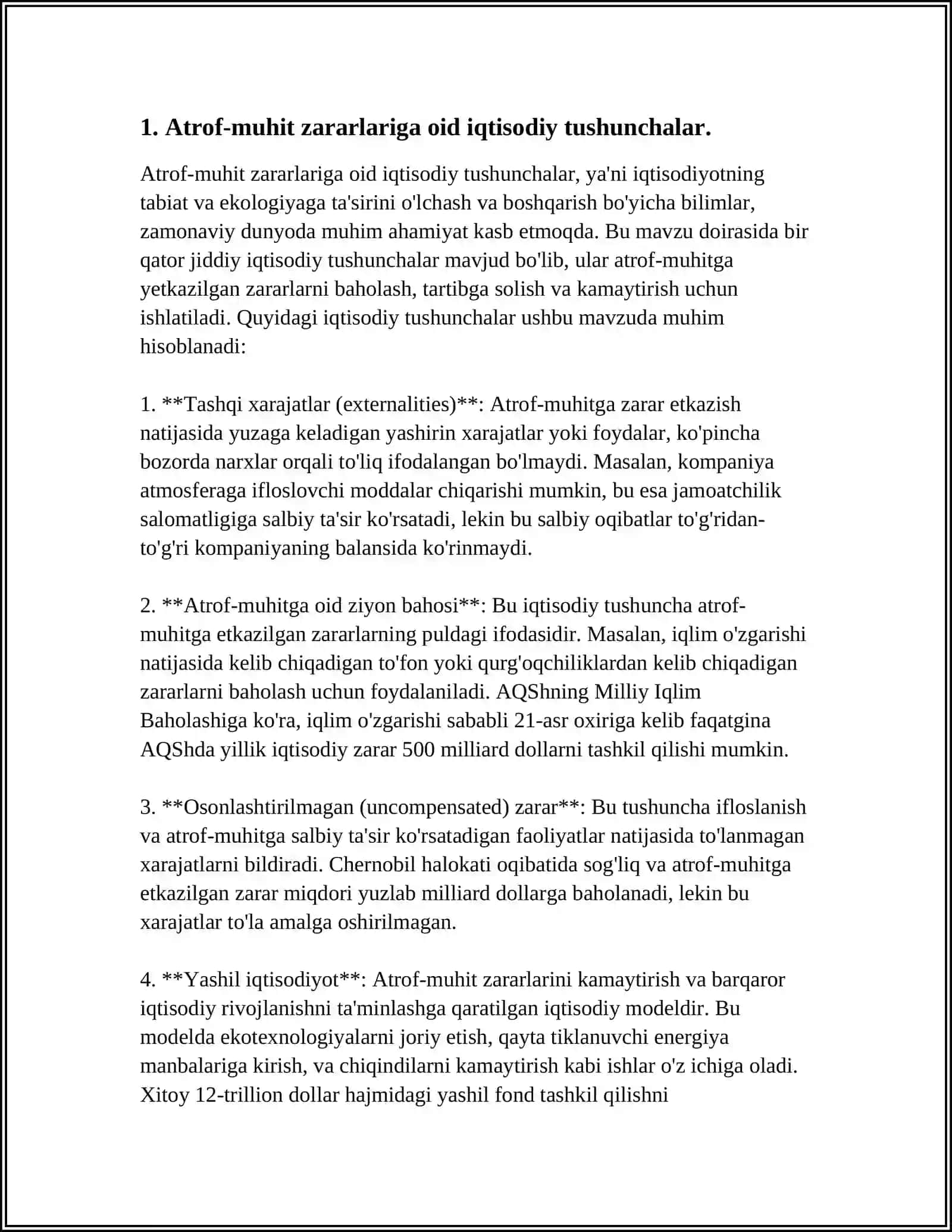 ATROF MUHIT ZARARLANISHINING IQTISODIY BAHOLANISHI 3
