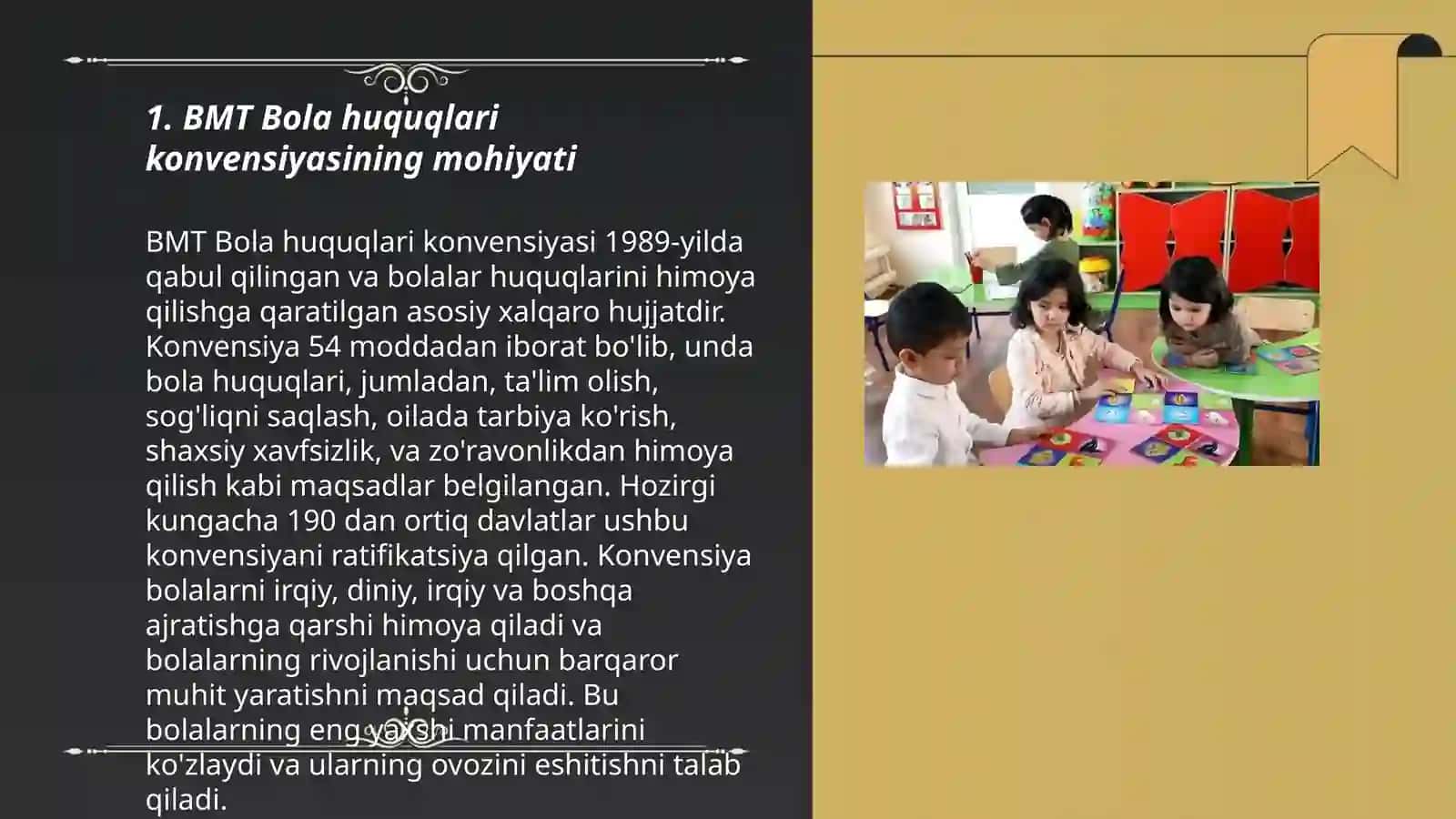 Bola xuquqlari tashkilotlarida BMT konvensiyasidan foydalanish 3