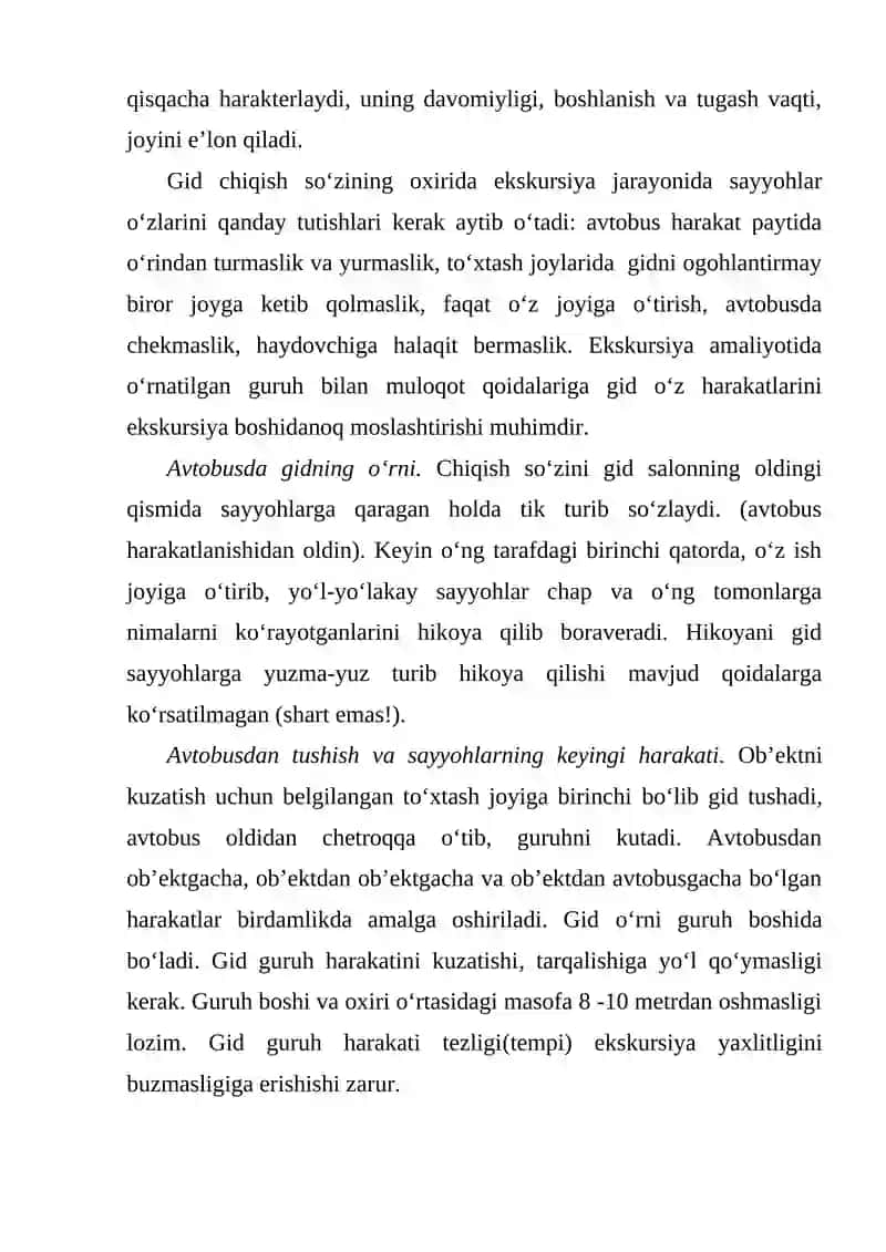 BOSHLANG‘ICH SINFLARDA EKSKURSIYA REJASINI ISHLAB CHIQISH 3