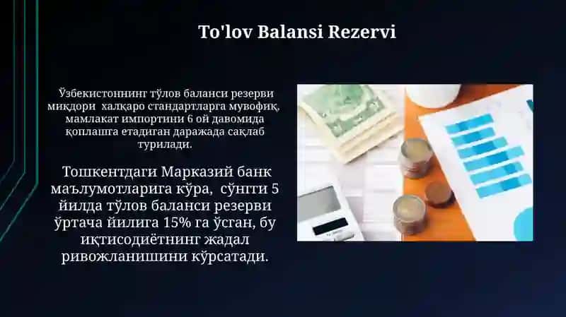 O'zbekistonda to’lov balansi tahlili 3