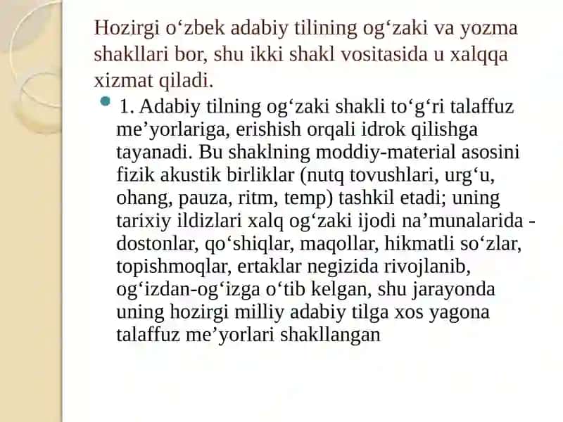 O‘zbektilidaog‘zakivayozmaadabiynutqme’yorlari 3