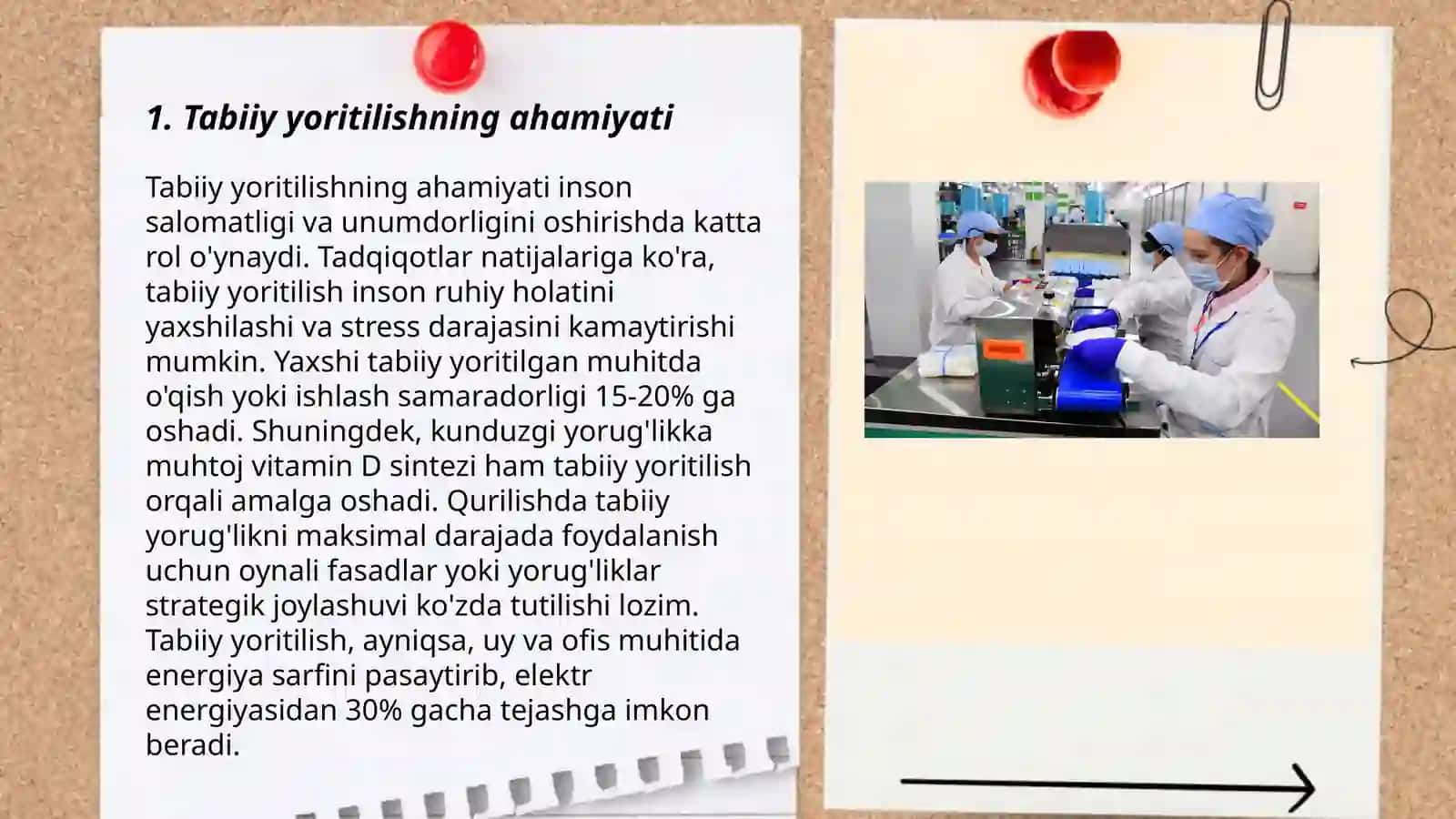 Tabiiy va sunʼiy yoritilishga qôyilgan gigienik talablari 3