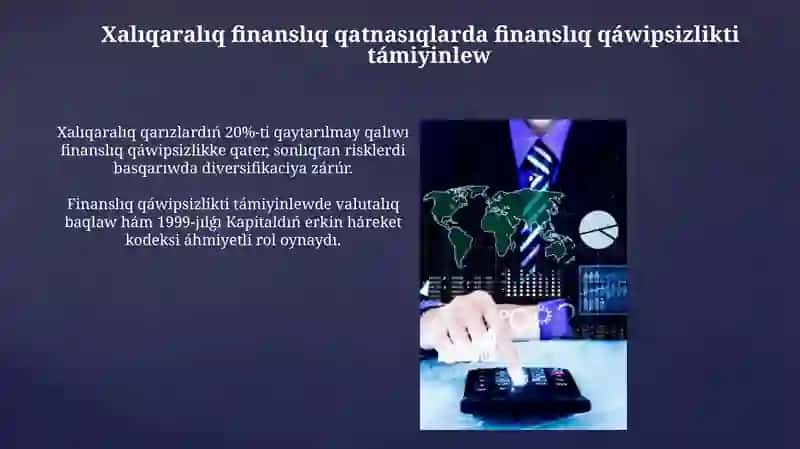Xalıqaralıq Finanslıq Qatnasıqlarında Finanslıq Qáwipsizlikti Támiyinlew 3