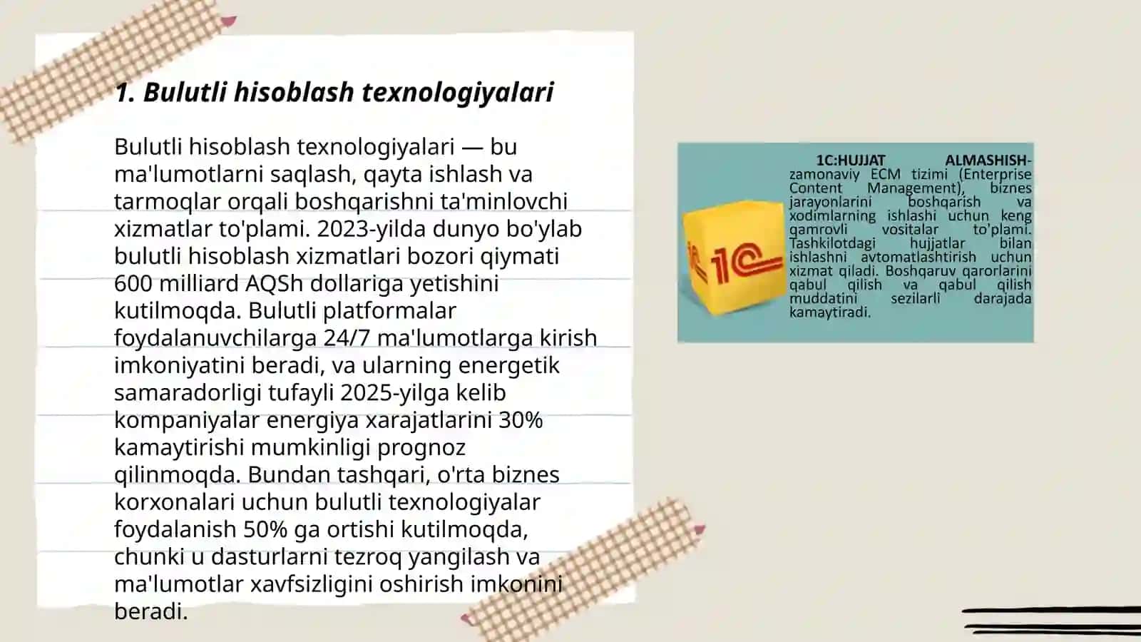 Bulutli tehnologiyalar va ular bilan ishlash 3