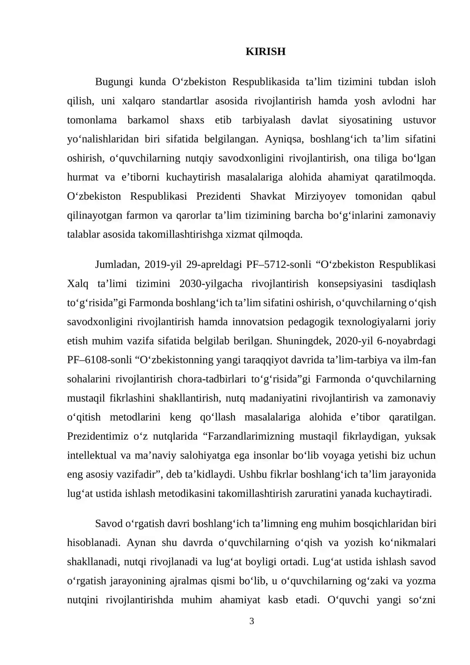 Savod o‘rgatish darslarida lug‘at ustida ishlash 3