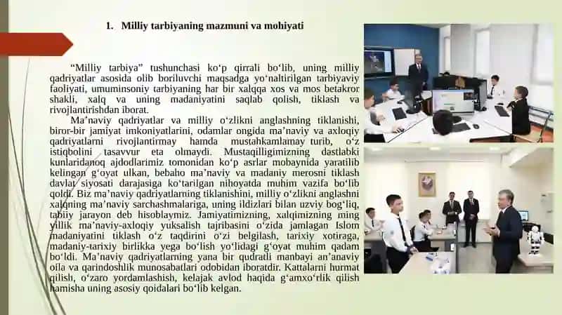 Milliy tarbiyaning zamonaviy hususiyatlari 3