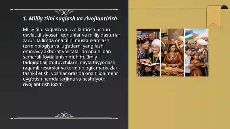 Milliy tilni saqlash va rivojlantirish 3