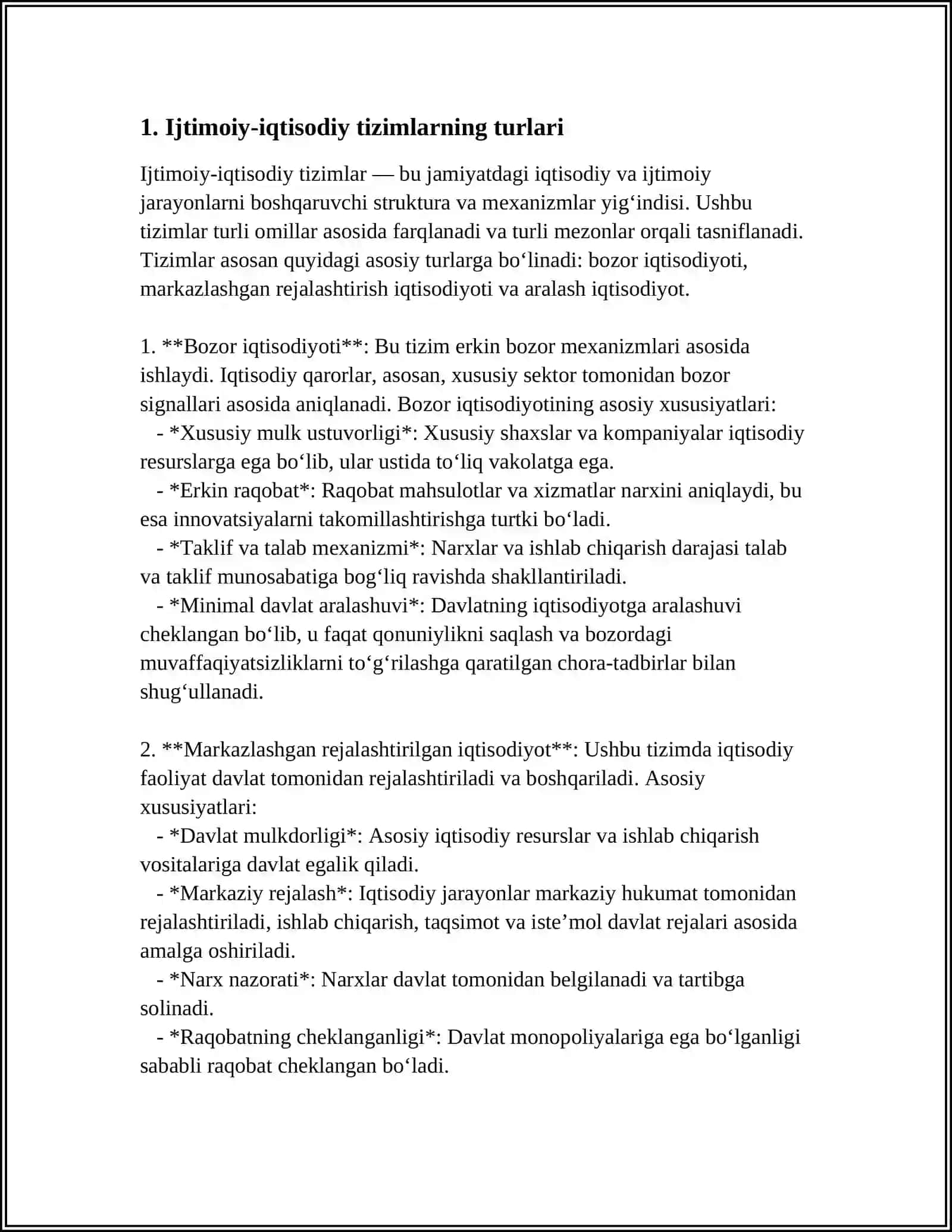 Ijtimoiy-iqtisodiy tizimlar va mulkchilik munosabatlari 3