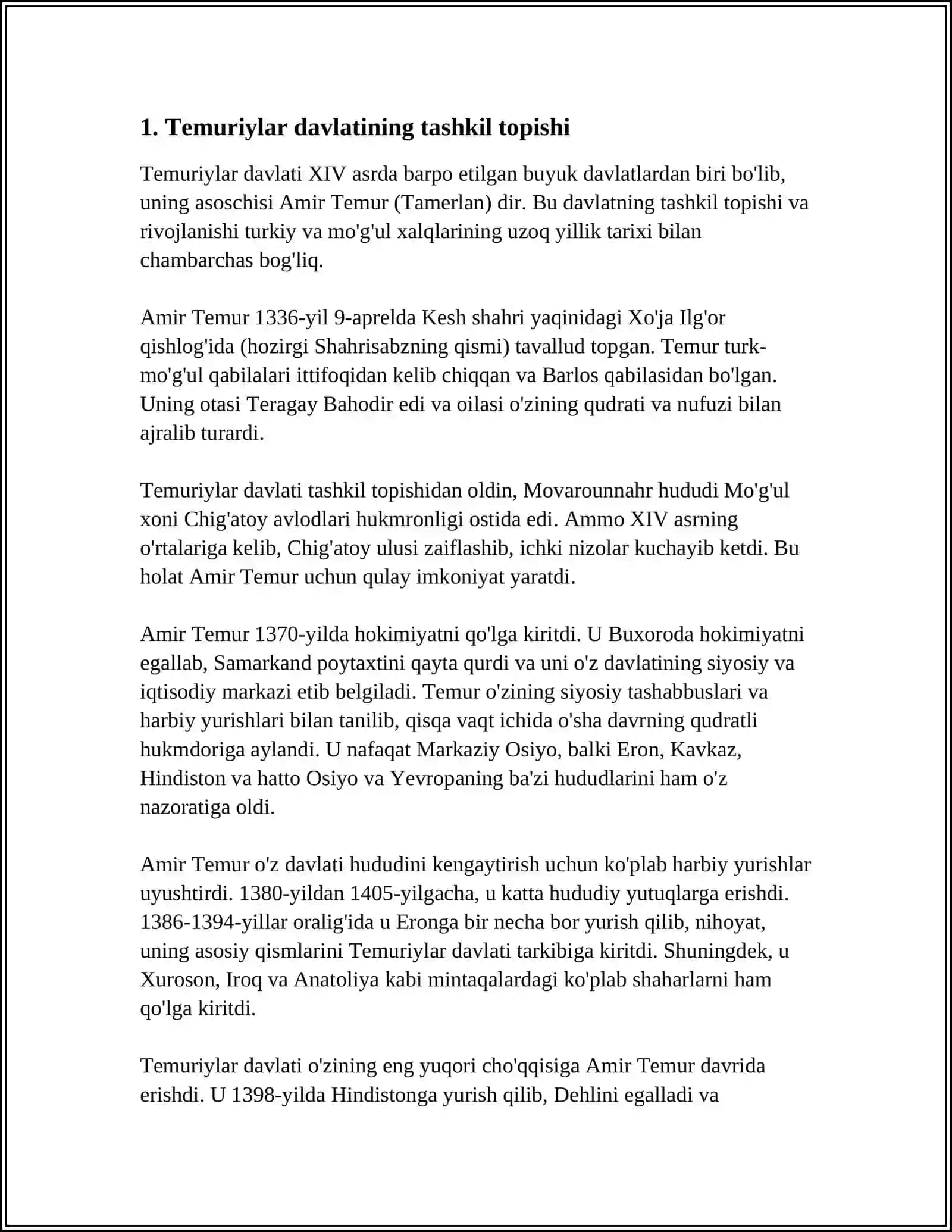 TEMURIYLAR DAVRI 3