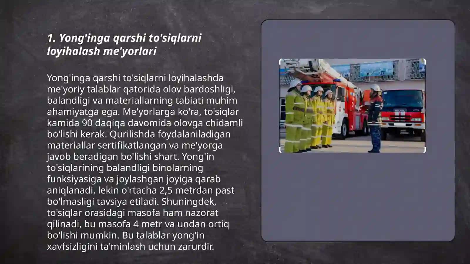 Yong'inga qarshi to'siqlovlar va bino xavfsizligi 3