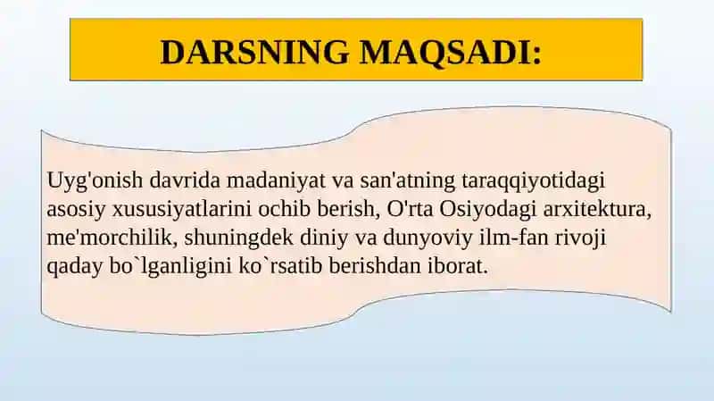 IX-XII ASRLARDA O`RTA OSIYO MADANIYATI VA SAN'ATI 3