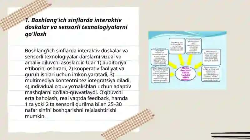 Multimediali taqdimotlar va video dars materiallarini yaratish va integratsiyalash 3
