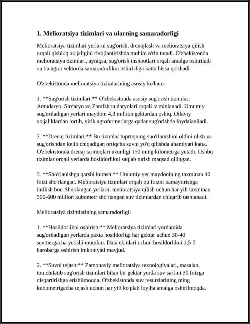 Melioratsiya va Atrof-Muhit Muhofazasi 3