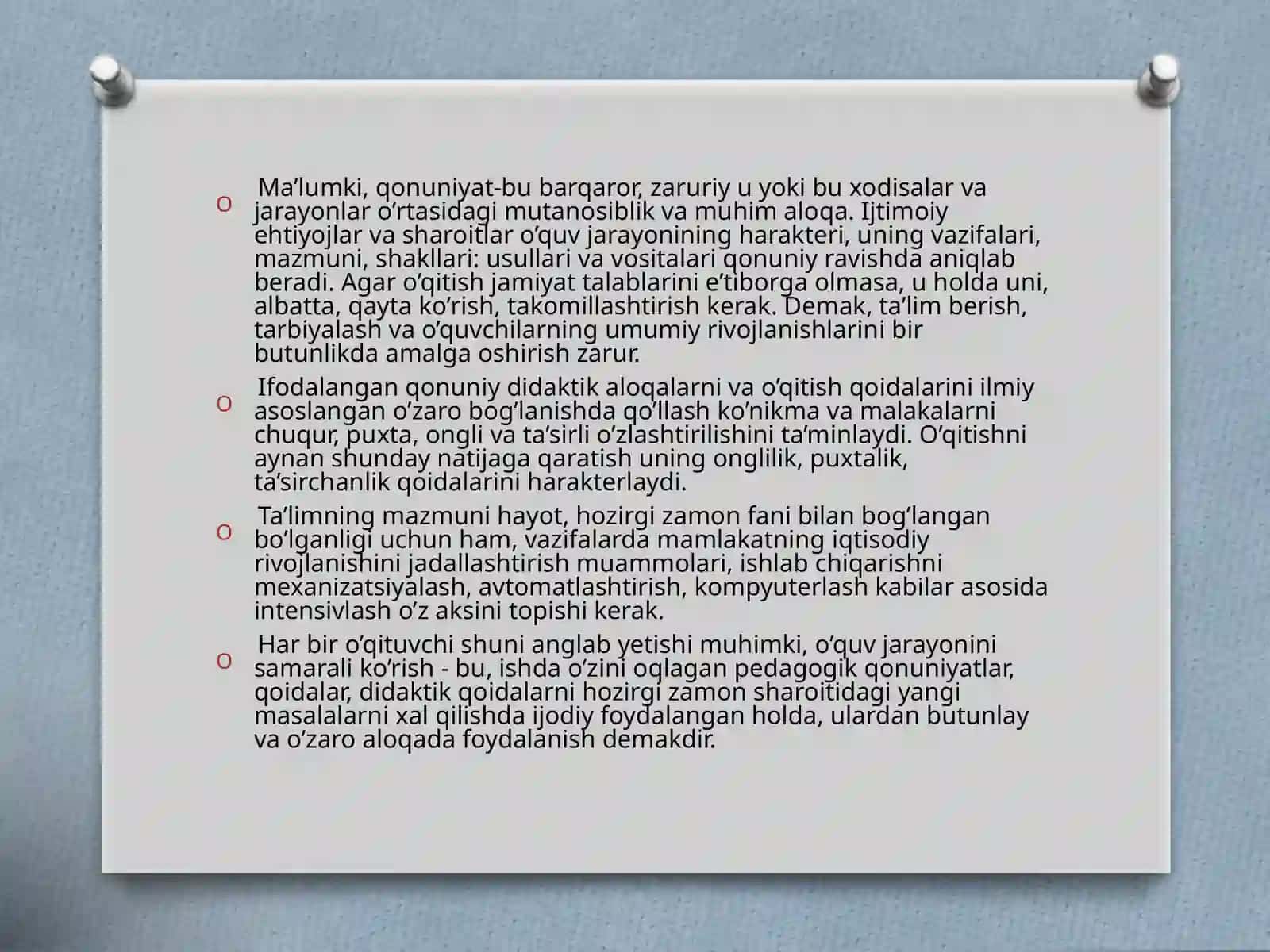 TA’LIM JARAYONINING QONUNIYATLARI VA TAMOYILLARI 3