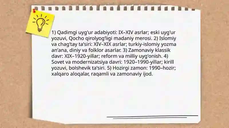 Uyg'ur adabiyot haqida maʼlumot olish va uni oʻrganish 3