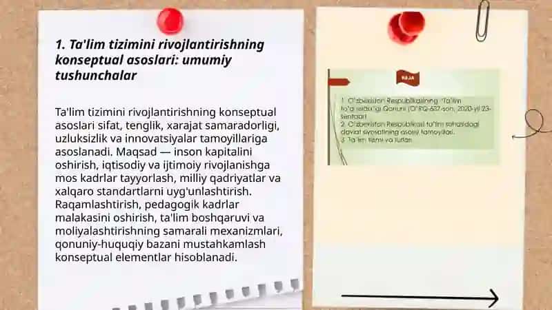 Ta'lim tizimini rivojlantirishning konseptual asoslari 3